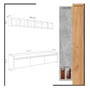 Hanah Home Mueble de TV Sleppa Roble y Blanco